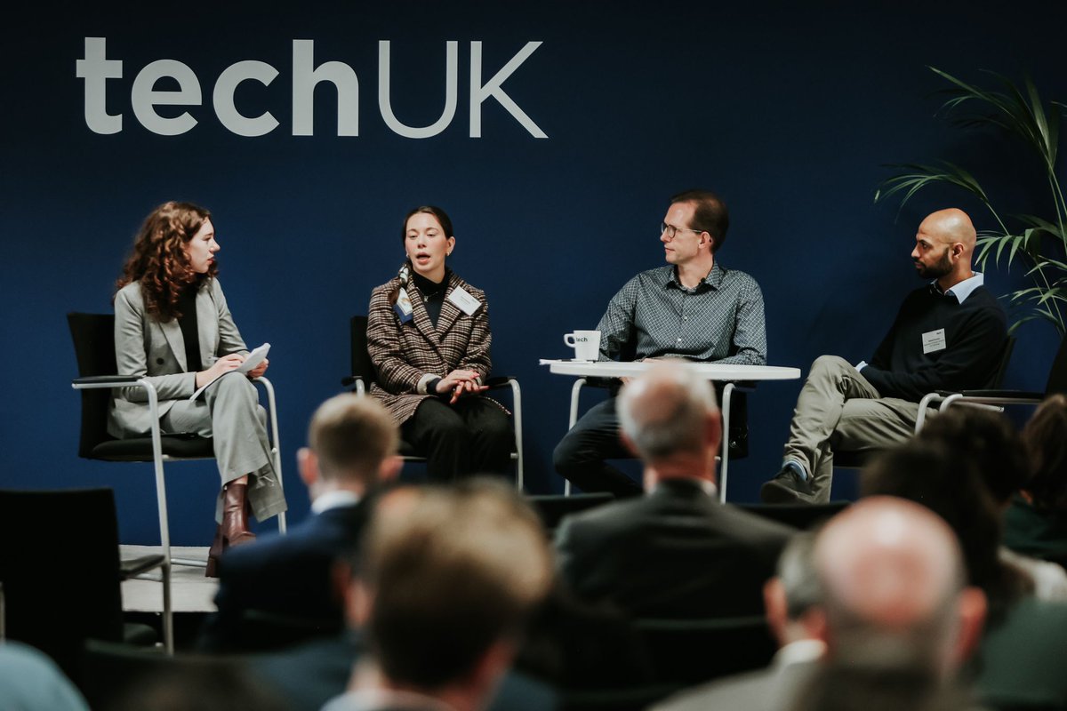 techUK's tweet photo. For the 2nd โEmerging Technologyโ session of the day weโre joined by @IBM, @CambConsultants and @SciTechgovuk to discuss #QuantumComercialisation and try to answer the question: how the UK can encourage adoption of this nascent group of technologies. #SuperchargeUKTech https://t.co/VOPhKciXAU