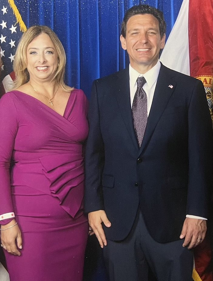 Governor <a href="/RonDeSantis/">Ron DeSantis</a> has been a great leader, especially on education. He is good for parents, students, and teachers. He brought back sanity to our classrooms and made sure to defend parent’s rights. That’s why I’m proud to support Ron DeSantis for POTUS. #withDeSantis