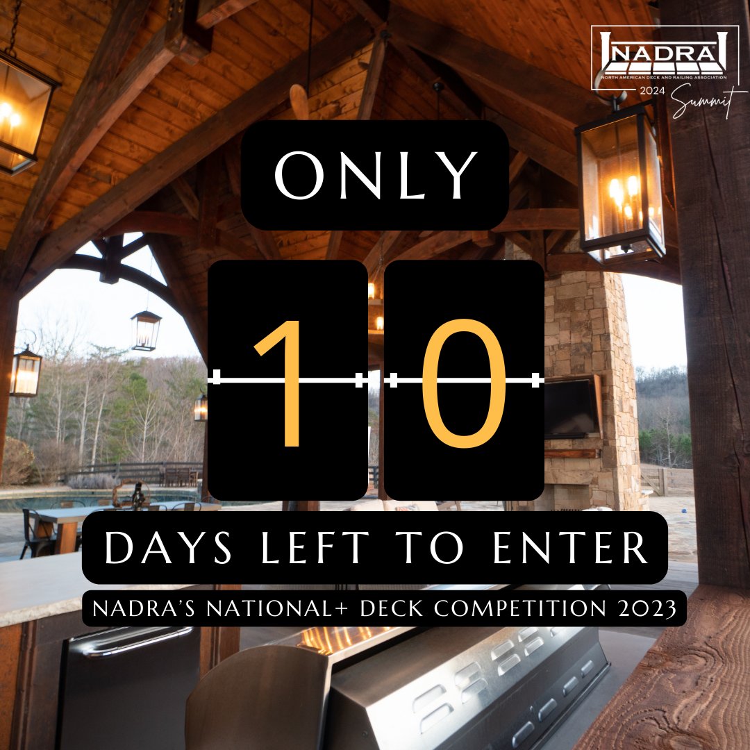 Don't miss this chance to be part of a remarkable event and showcase your deck-building expertise. Join us in celebrating 20 years of excellence in the industry! #NADRAROCKS #NADRAsummit2023