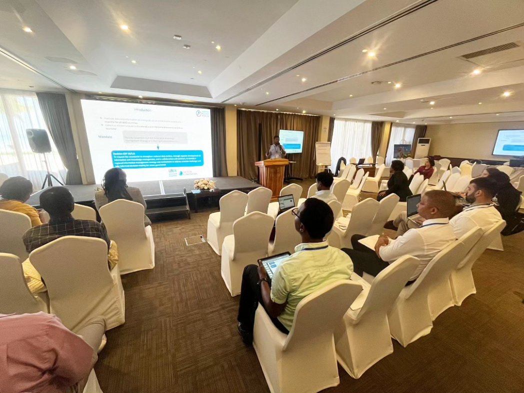 #MarineRegionsForum2023 Day 2 Update: Presentation on the Western Indian Ocean Information Management Strategy following its development in Zanzibar and preparation ahead of the Science to Policy (Dec 2023) and NC COP (May 2024). #MarineRegionsForum2023 #MRF2WIO #OceanGovernance