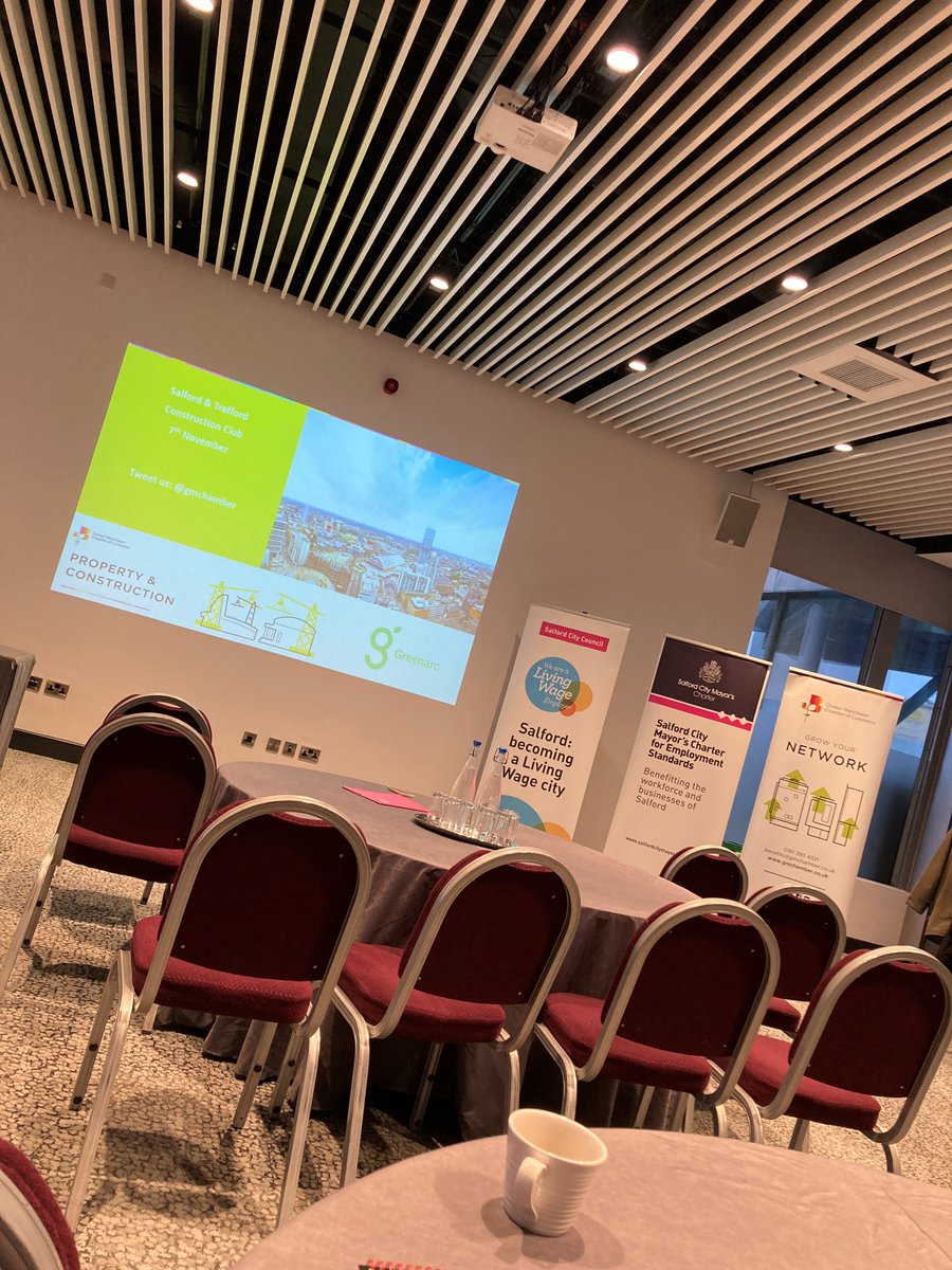 A great morning was spent at @lowrytheatre for the <a href="/gmchamber/">GM Chamber</a> Salford and Trafford Construction Club. Very informative and good local contacts made #northwestconstruction #manchestersfuture #electricalcontractors #build #Construction