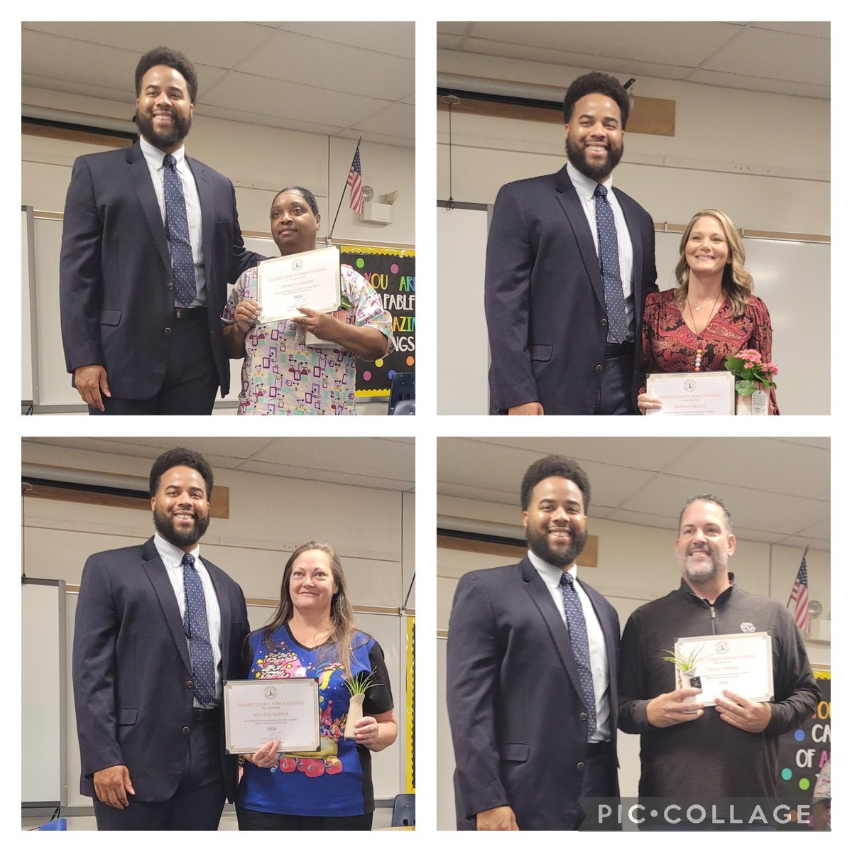 PAC is celebrating these fine educators and their years of service. 🥳🎉🎊. Patricia Henson 20 yrs, Andrea Haller 20yrs, Missy Garber 20yrs, Travis Thorne 25 yrs. #thankyou