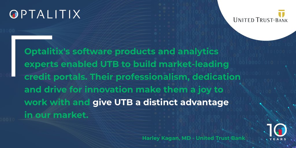 Overcoming Business Hurdles with Optalitix! 

UTB is a UK specialist lender providing flexible funding solutions.

Our mission: Improve loan response times, supercharge efficiency and optimise profits.

Discover how we built market-leading credit portals. bit.ly/3soaKzp