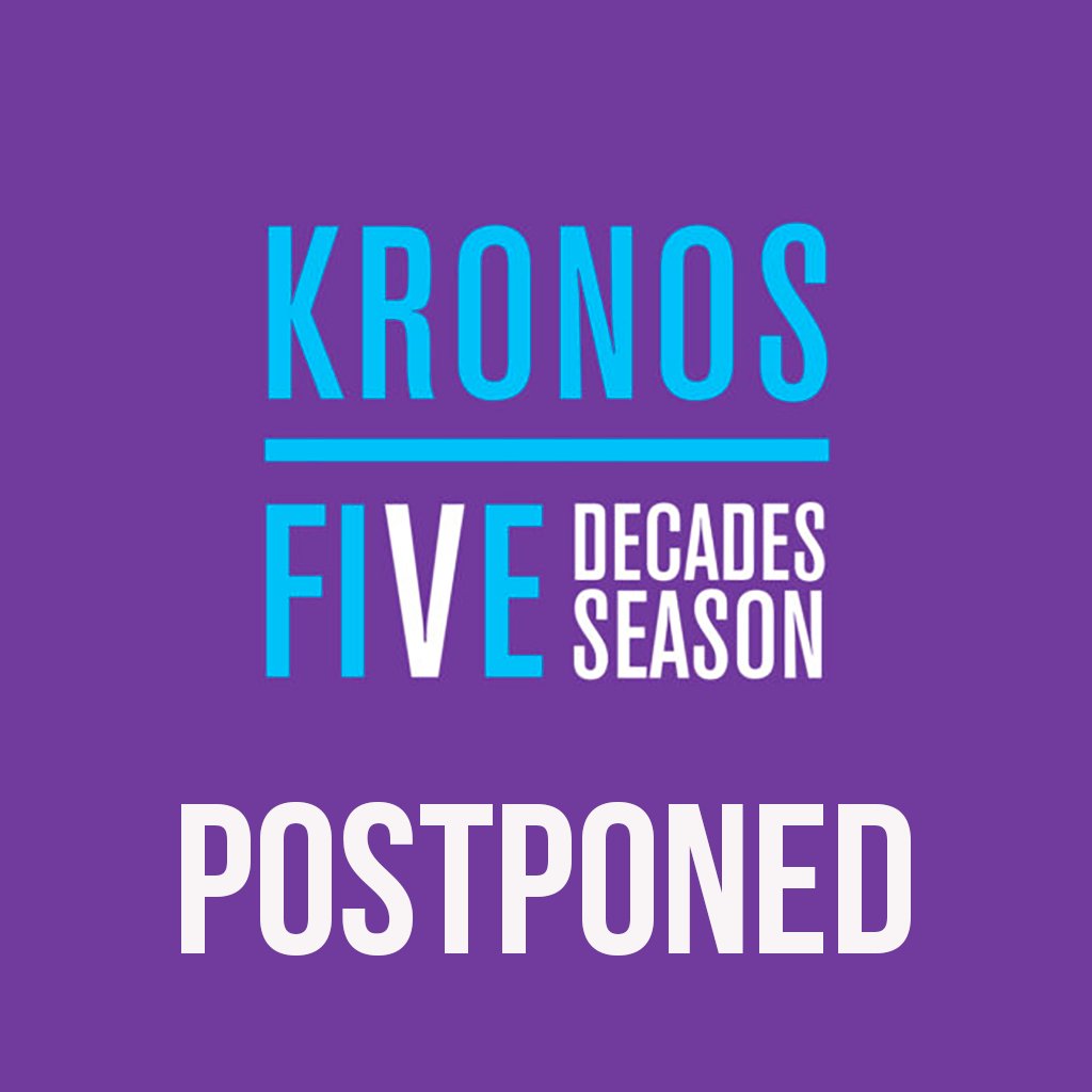 We are sorry to announce that tonight's @KronosQuartet concert at #KrannertCenter has been postponed due to Covid19. A new date will be announced as soon as possible. Tickets will be honored for the new date. Call 217.333.6280 w/ any ticket questions @FAAAtIllinois #KronosQuartet