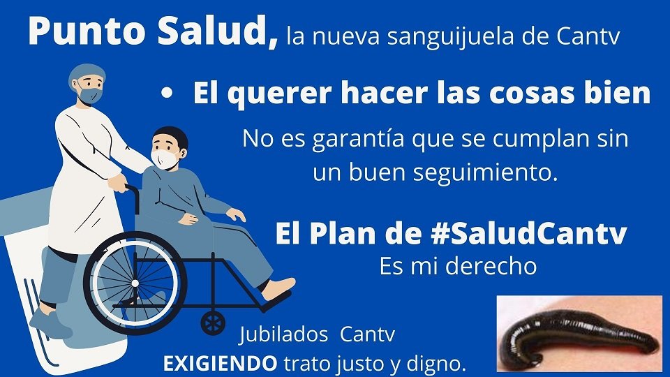 #7NOV #EnVideo Conoce tu ciclo de facturación.
Los Trabajadores Cantevistas Activos, Jubilados y Sobrevivientes queremos conocer cuándo Cantv va a cumplir a cabalidad con el Plan #SaludCantv y no en video, hechos y no imágenes
.<a href="/NicolasMaduro/">Nicolás Maduro</a>
.<a href="/SoyCTV/">CTV</a>
.<a href="/ONU_derechos/">ONU Derechos Humanos - América del Sur</a>