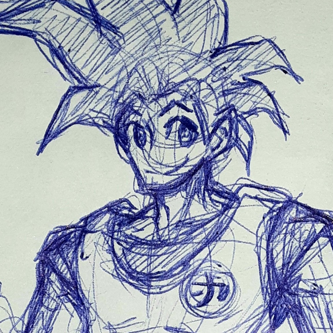 Artie_Andfeell's tweet photo. ✨INTERAÇAUM✨

Ontem eu desenhei esse Goku de cabeça, e achei um exercício bem interessante 👀

Quero testar isso com outros personagens! Me mandem sugestões (sem refs, apenas o nome) para eu desenhar só de cabeça ✍✨

Vamo vê no qq dá kk https://t.co/yCxCcOFiRp