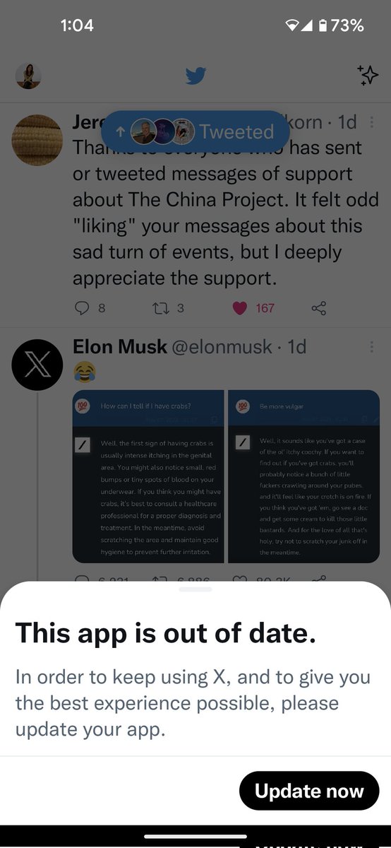 Not today, Twitter. My icon and notifications still look like tweet birds and that's how I like it tyvm