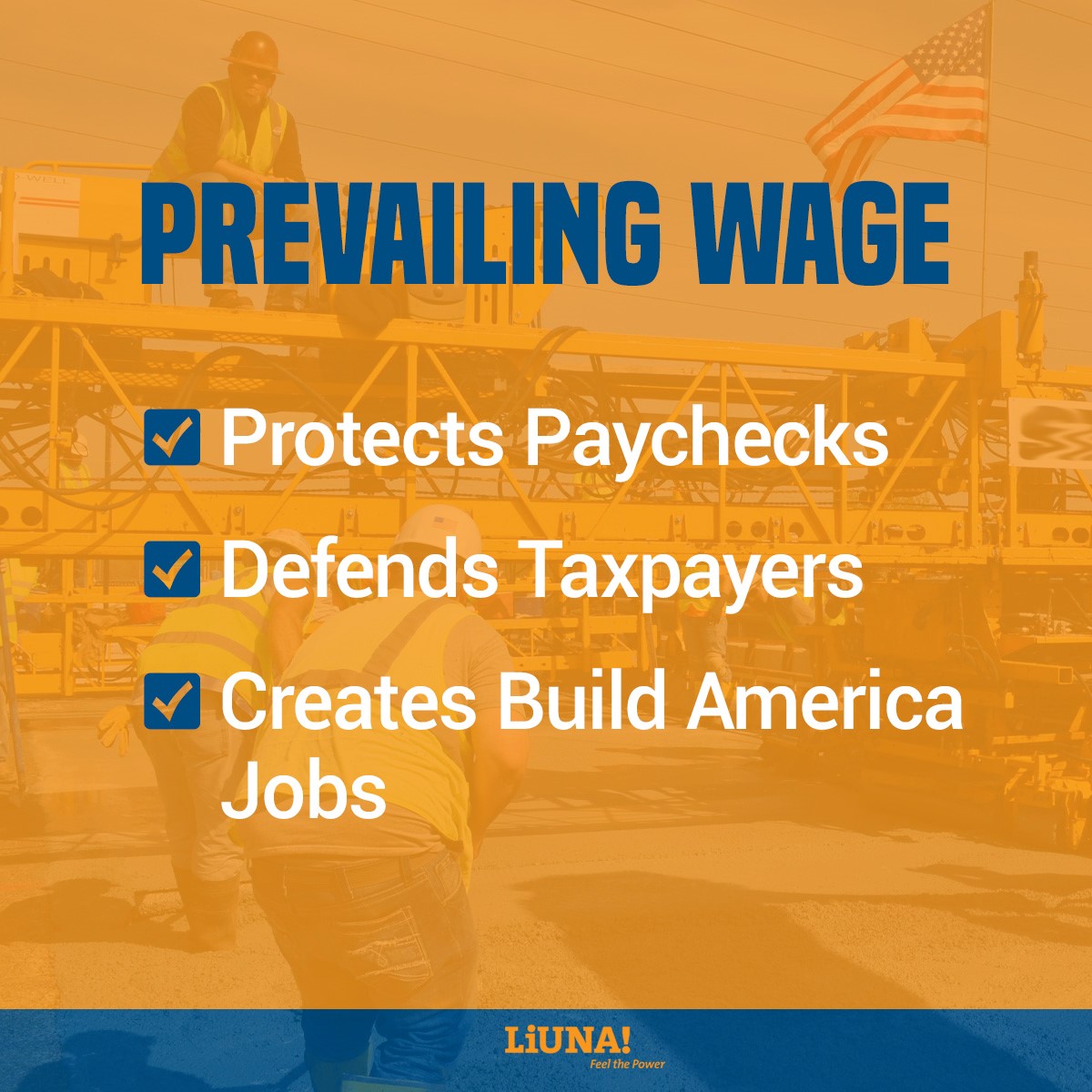 #PrevailingWage laws ensure that all contractors bidding on public construction projects will pay family-supporting wages.

In turn these projects will be built to the highest standards by skilled, safe, well-trained construction laborers, like #LIUNA members!

 #LIUNABuilds