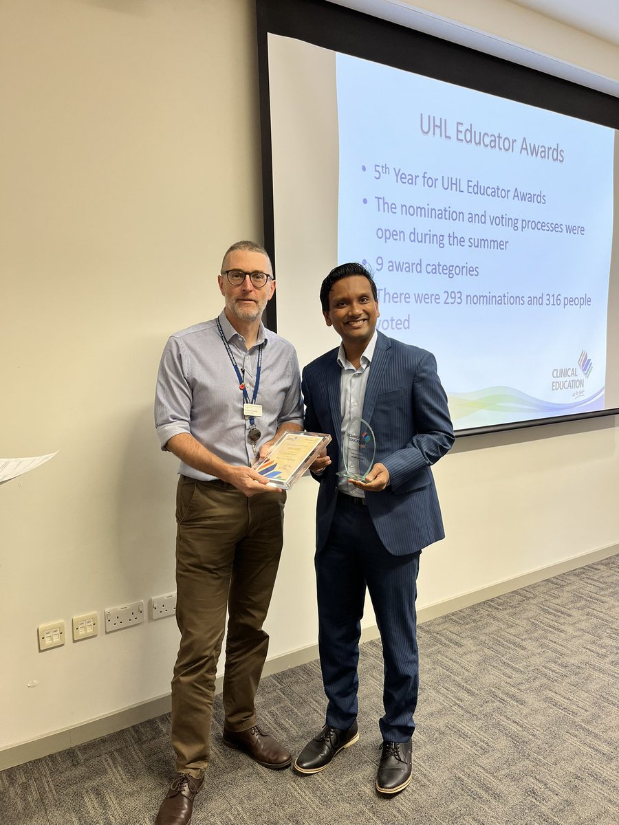 UHL_ClinEd's tweet photo. 🏆 Congratulations to Dr Latif Rahman, the winner of the Role Model (Junior) Award! Latif’s nominator said, “Never seen such a selfless and dedicated person who also wants to help others. He is a huge asset to the trust.” #UHLMedEdAwards23 https://t.co/u0237lpDka