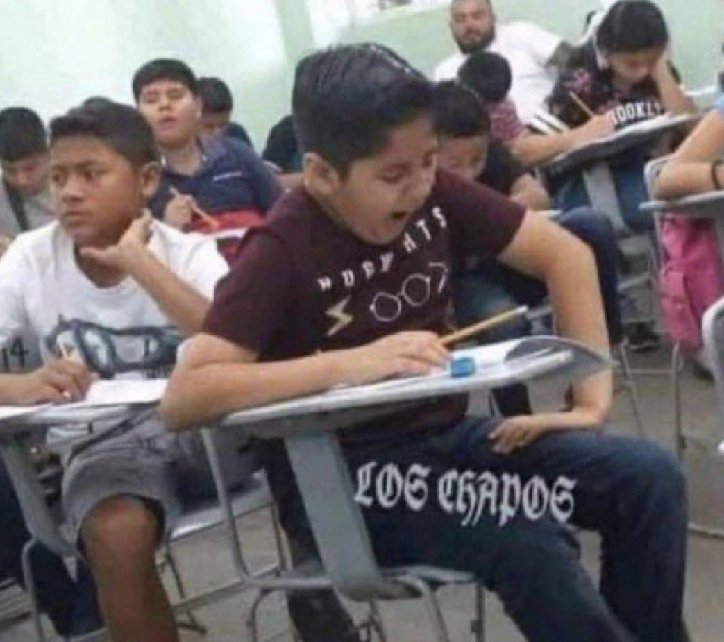 eu 5 segundos depois de chegar na aula: