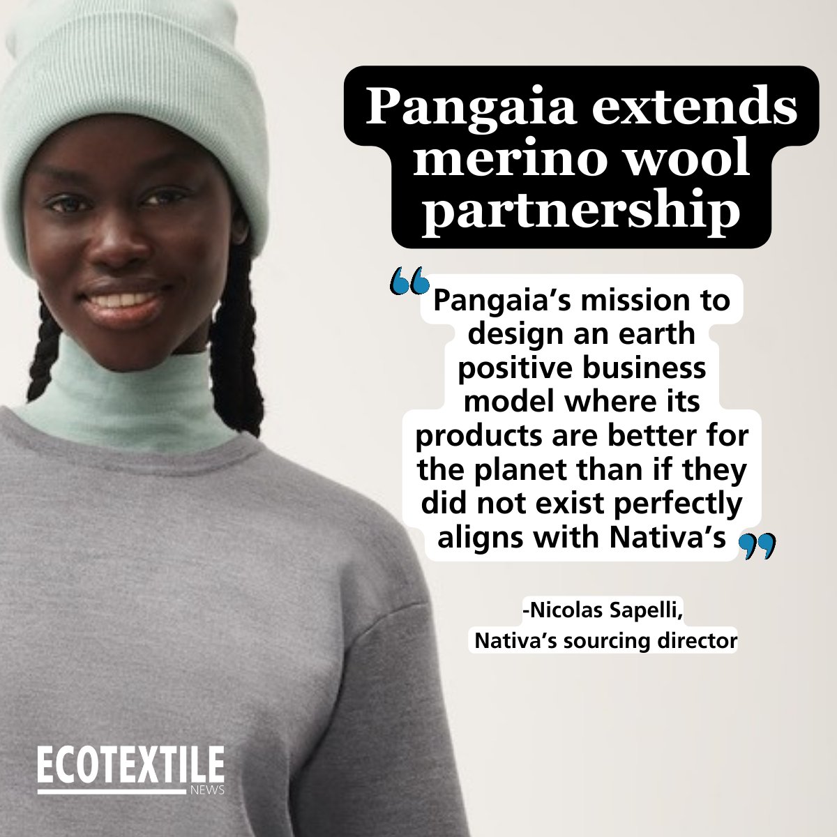 Materials science brand PANGAIA has extended its partnership with merino wool supplier NATIVA with the launch of the NativaRegen programme.

Read more: ecotextile.com/2023110831378/…