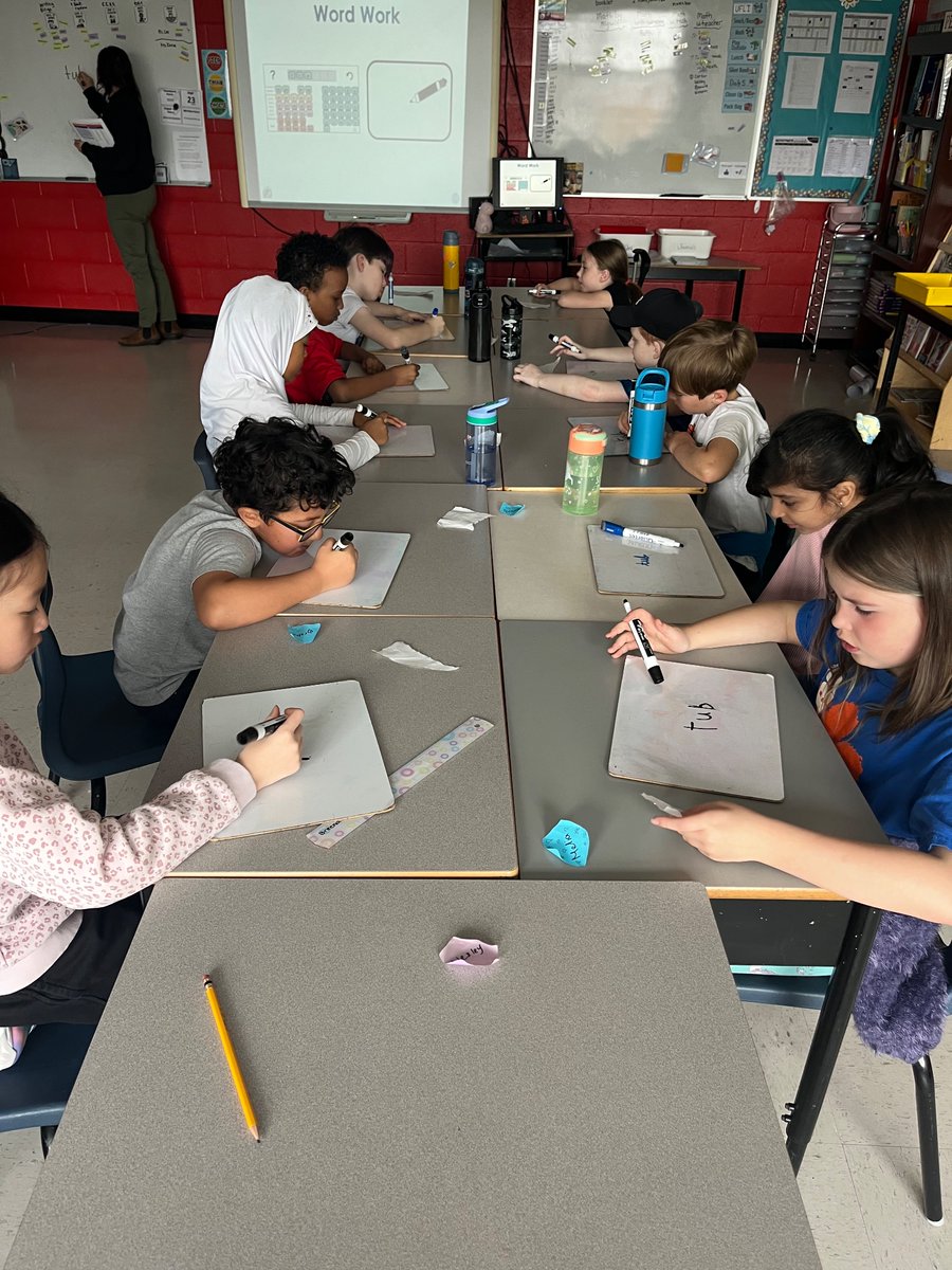 kyrasclassroom's tweet photo. “Ms, we have UFLI today?? YESSSS” the excitement is real in gr3 when @WendyTurnerSTS comes in!! Yesterdays session was excellent (as always!) @StTeresasSchoo1 #ufli #literacy https://t.co/MXLCHzqEty