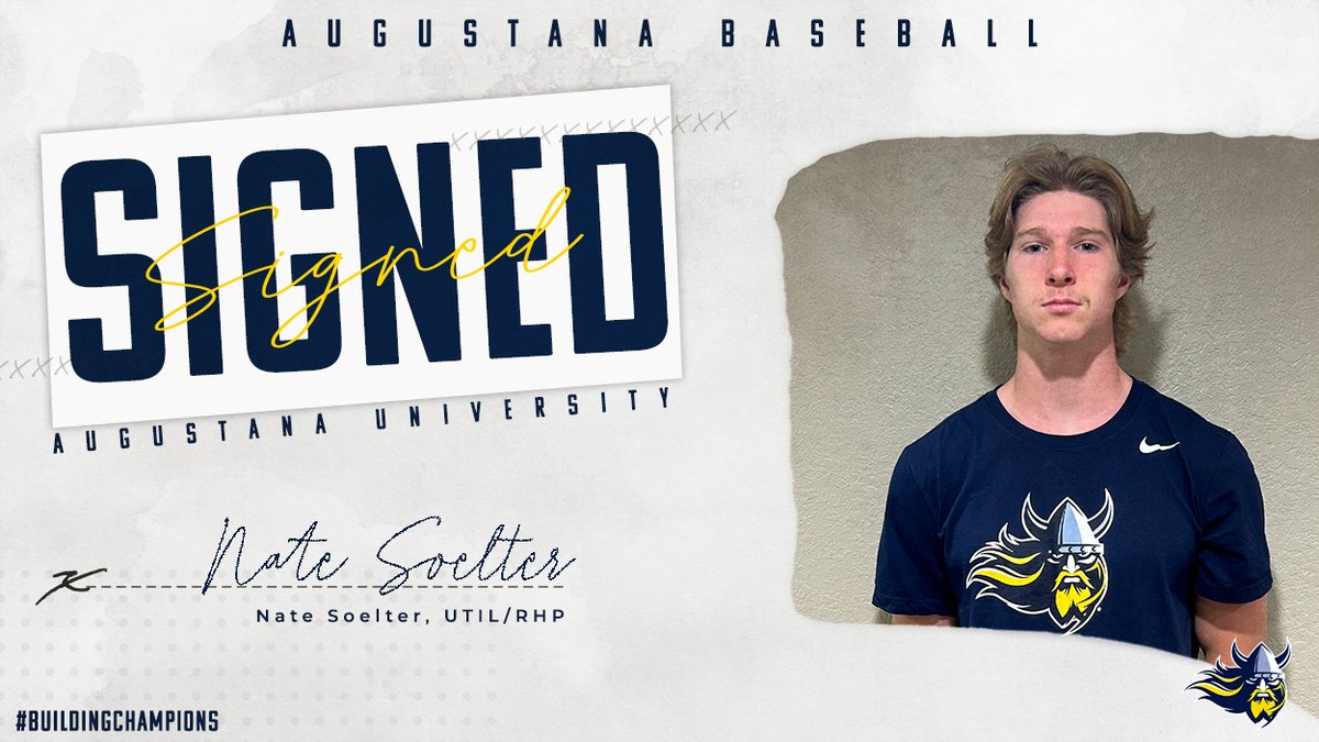 Augustana Baseball (@augiebaseball) on Twitter photo It's official 🖊️
Welcome to the <a href="/GoAugie/">Augustana Vikings</a> family, <a href="/NateSoelter/">Nate Soelter</a>⚔️
#BuildingChampions | #AugieNSD It's official 🖊️
Welcome to the <a href="/GoAugie/">Augustana Vikings</a> family, <a href="/NateSoelter/">Nate Soelter</a>⚔️
#BuildingChampions | #AugieNSD