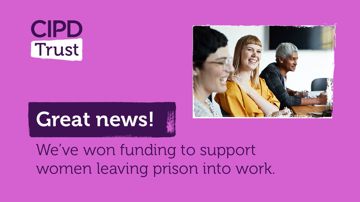 Fresh from our incredibly insightful panel at #cipdACE, 'Ex-offenders - an uptapped pool of talent', we have exciting news!

Together with HMP Styal and the HMP Styal Advisory Board, we've secured funding from @cityandguilds foundation's Big Idea Fund: cipdtrust.org/latest-updates…