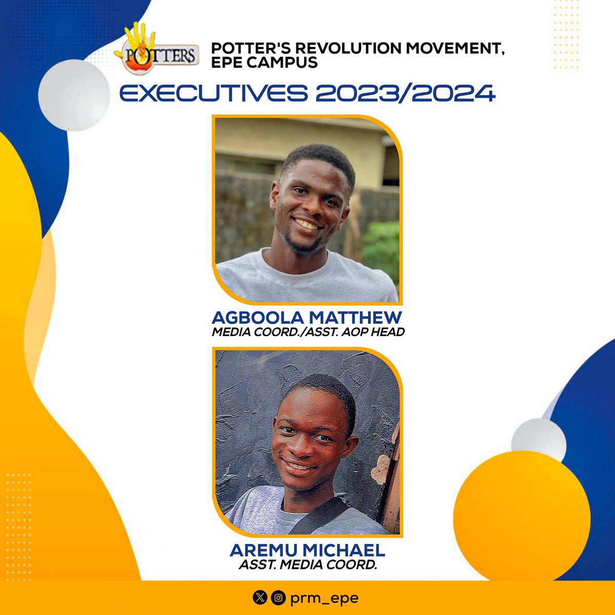 prm_epe's tweet photo. Welcome the excutives for 2023/2024
Get to know them better. 🙂
#Prmlasu #Prmepe #christiancontent https://t.co/WcYJAKmmQo
