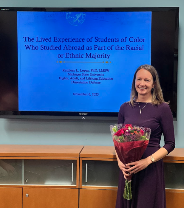 lopez_wd's tweet photo. Congratulations to my partner, DOCTOR KATIE LOPEZ, on the successful defense of her dissertation on Monday at MSU! We are so proud of the work you put into this over the past 5 years, all WHILE raising two kiddos, a pup, and working a full time job. So proud of you! https://t.co/STmFx92kdv