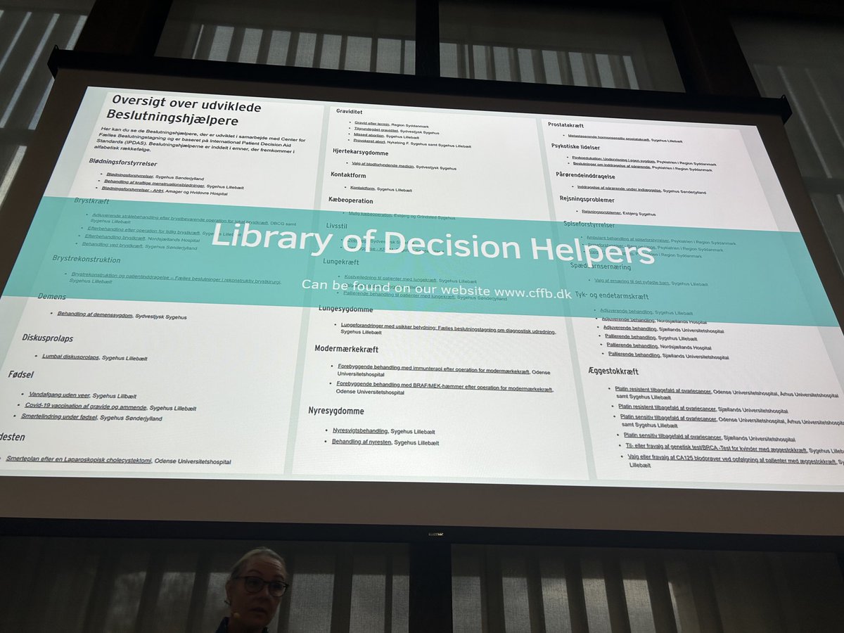 Over 88 patient decision aids in Denmark