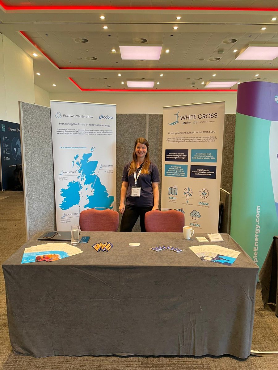 Our White Cross team have been at @RenewableUK's Future Energy Wales #RUKFEW23 this week, engaging with a range of supply chain companies. Through our supply chain partnerships, we are committed to delivering a joined up approach to benefit the wider Celtic Sea region.