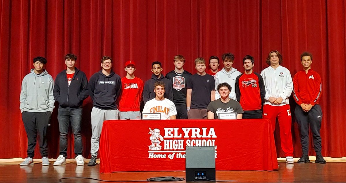 Elyria Athletics (@elyriaathletics) on Twitter photo Congratulations to <a href="/Elyria_Baseball/">Elyria Baseball</a> players Neeko Spicer for signing with <a href="/lakeeriebase/">Lake Erie Baseball</a> and Isaac Ramos for signing with <a href="/UF_Baseball_/">Findlay Baseball</a> Congratulations! Congratulations to <a href="/Elyria_Baseball/">Elyria Baseball</a> players Neeko Spicer for signing with <a href="/lakeeriebase/">Lake Erie Baseball</a> and Isaac Ramos for signing with <a href="/UF_Baseball_/">Findlay Baseball</a> Congratulations!