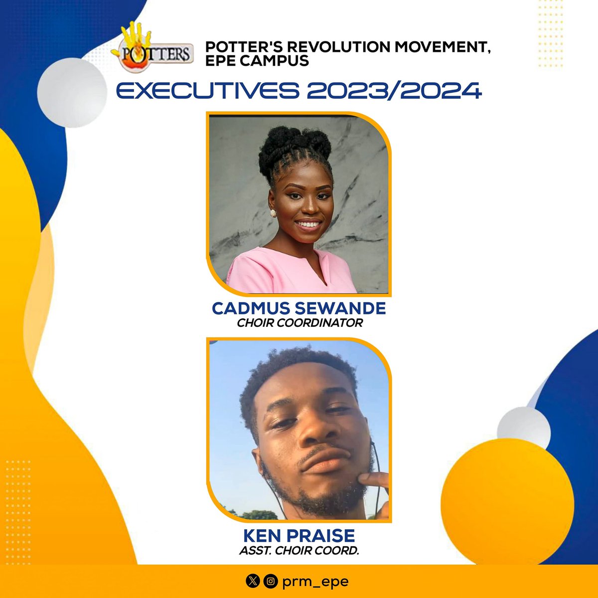 prm_epe's tweet photo. Welcome the excutives for 2023/2024
Get to know them better. 🙂
#Prmlasu #Prmepe #christiancontent https://t.co/vjTXqK1iHp