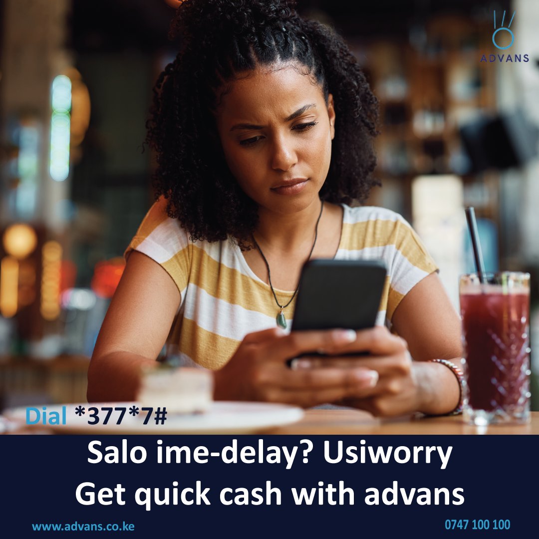 advans_ke's tweet photo. No more waiting for payday. https://t.co/15vMVl9ryt