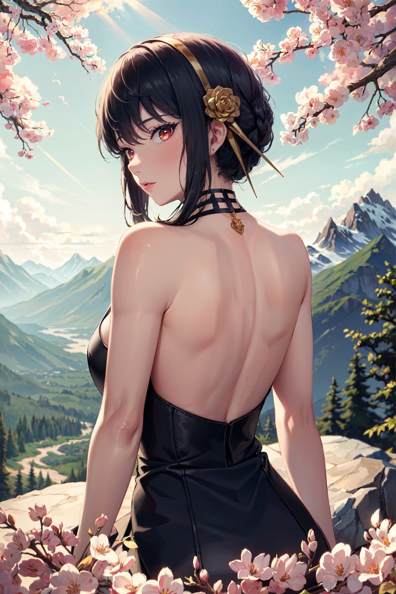 Hello everyone, I'm back!
Any love for #YorForger from #SPY_FAMILY 
#AIArtworks #AIart