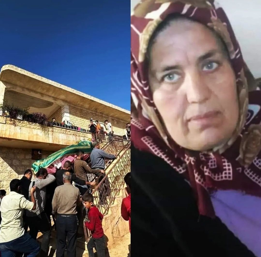 Kürt kadını kendi evini ve zeytin bahçesini işgalcılardan geri almak için Çok uzun süre mücadele verdi Akrabalarının evinde kaldı.

Ama Türk Devleti tarafından evine yerleştirilen Arap aileyi çıkartamadı kendi evinde.

Kahrından ablamızı kaybettik.

son vasiyeti Şuydu.

Eğer bir