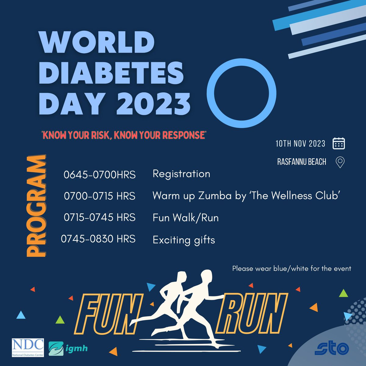igmhmv's tweet photo. Join us for a day of Fun and Run on 10th November 2023, as we commemorate World Diabetes Day to stand together against diabetes.
#FunAndRun
#knowyourriskknowyourresponse https://t.co/koVSbi7a2P