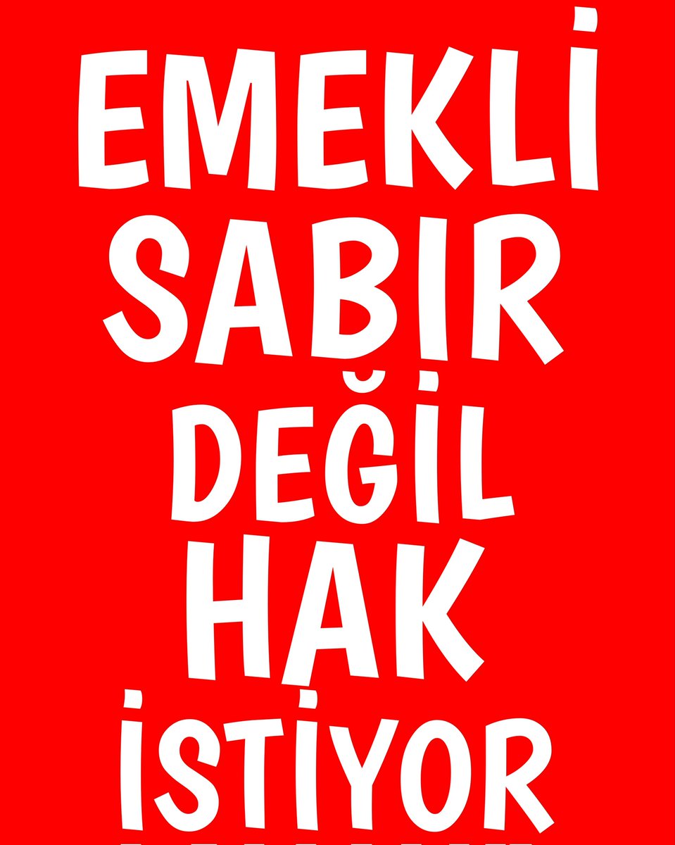 Emekliye %120 zam verilse anca Haziran ayındaki alım gücüne dönüyor 
Yani bu bile yetersiz 
21 sene önce 2002 deki alım gücüne dönmek için intibak gerçek  enflasyon farkı refah payı  memurlara verilen 8077 TL seyyanen zam verilmeli 
ABO eski haline getirilmelidir

#EmekliEziliyor