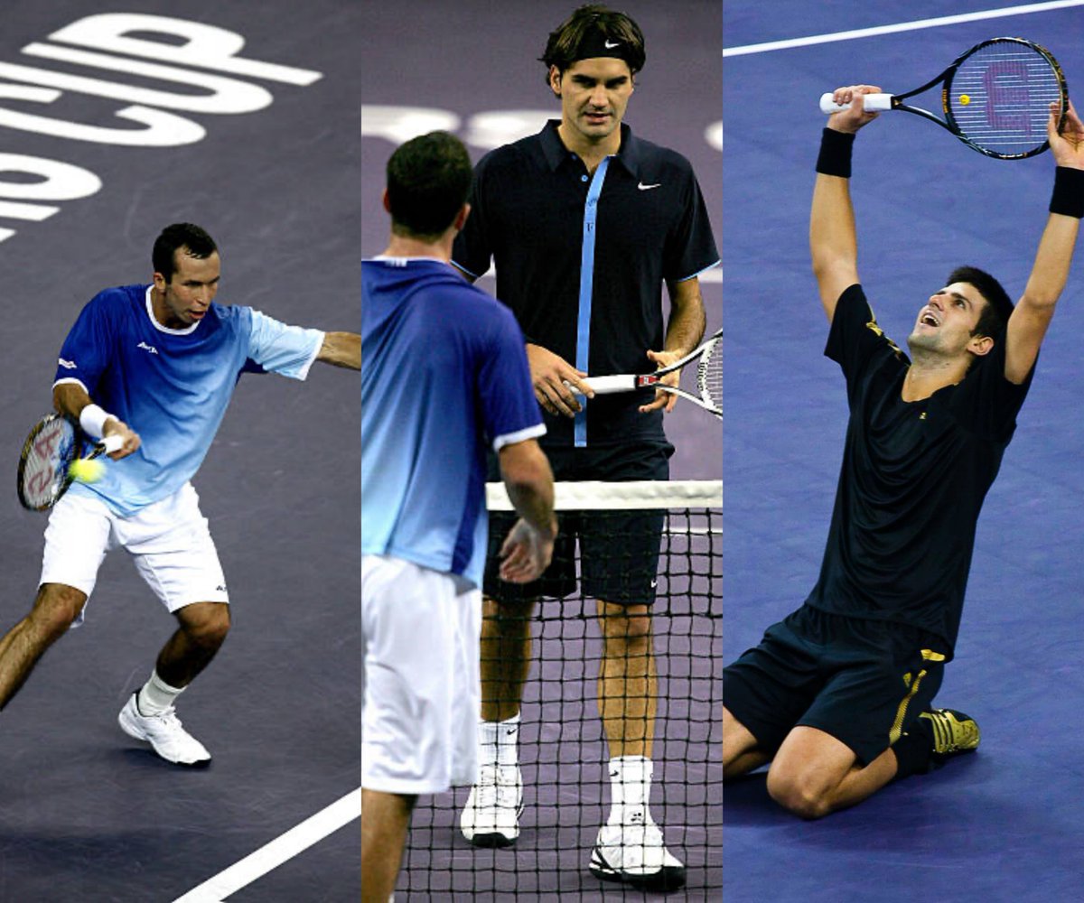 The incredible story of Radek Stepanek at the 2008 ATP Finals 🃏

November 2008 - The year-end Masters Cup is held in Shanghai, China for the final time, with an absolutely stellar line-up:

#1 Rafael Nadal
#2 Roger Federer
#3 Novak Djokovic
#4 Andy Murray
#5 Nikolay Davydenko
#6