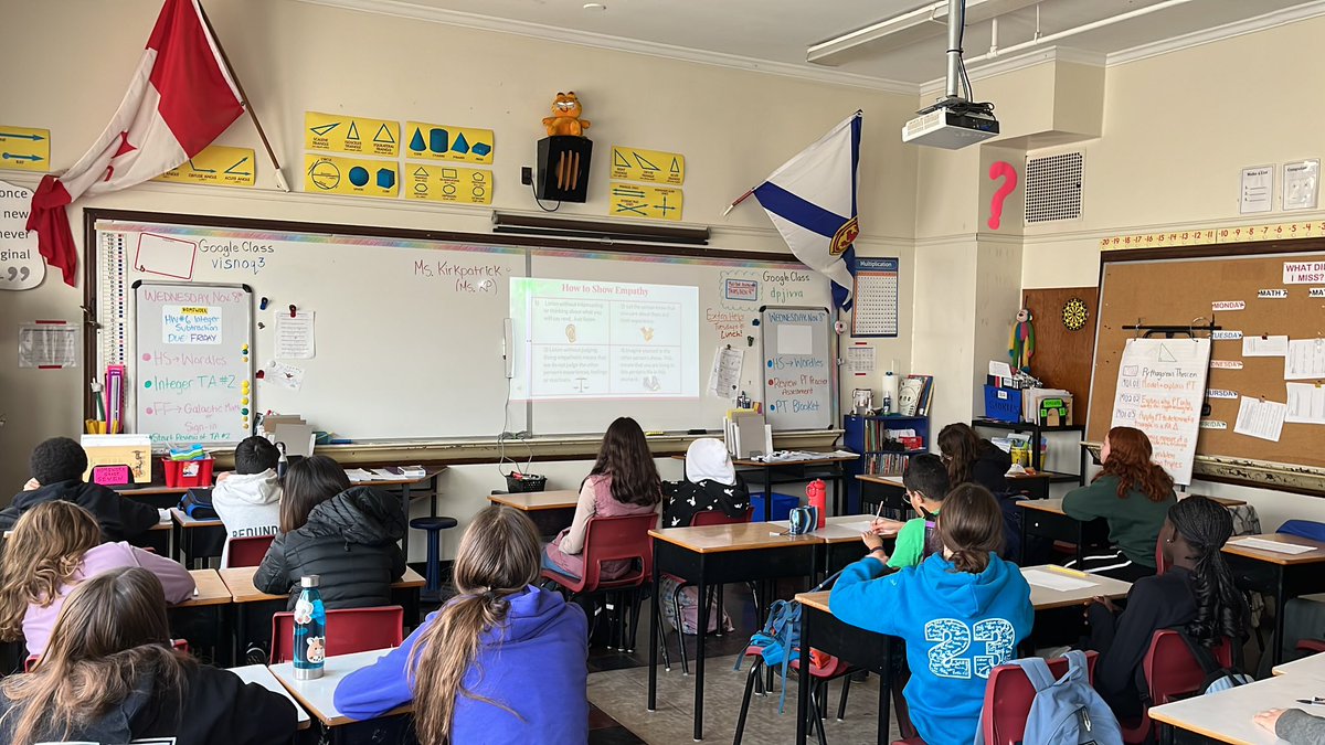 atbray's tweet image. Integrated Learning @HfxCentJH is engaging in lessons around Empathy! This is a promotion for students to signup for our Equity Team! #IntegratedLearning