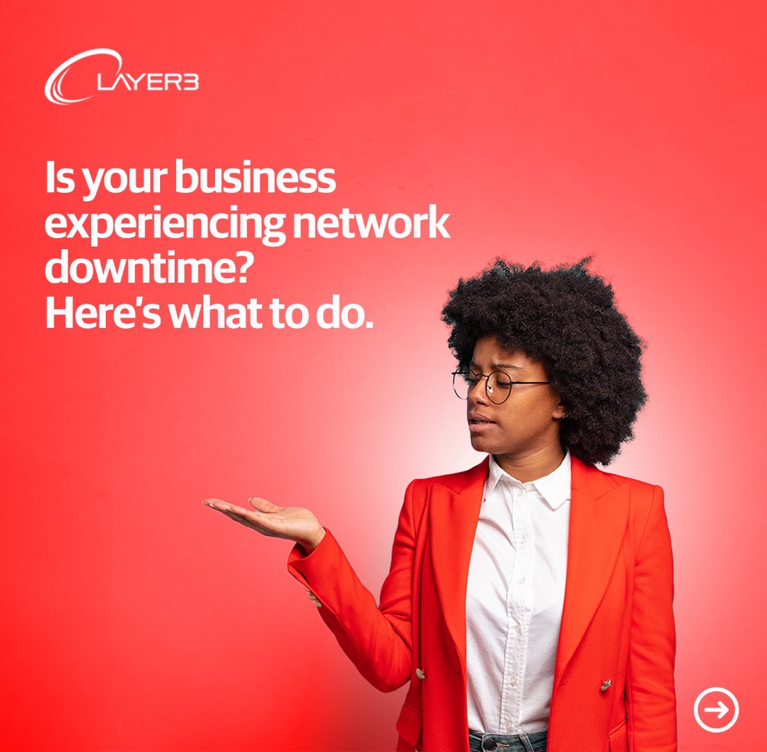 Layer3NIGERIA's tweet photo. 1) Network downtime can be a costly and disruptive event for any organization. 

However, with  these steps, you can minimize the impact of downtime and get your network back up and running as quickly as possible.

#Layer3 #Networksolutions #Networkperformance #Networkdowntime https://t.co/EVp28Yvk5h