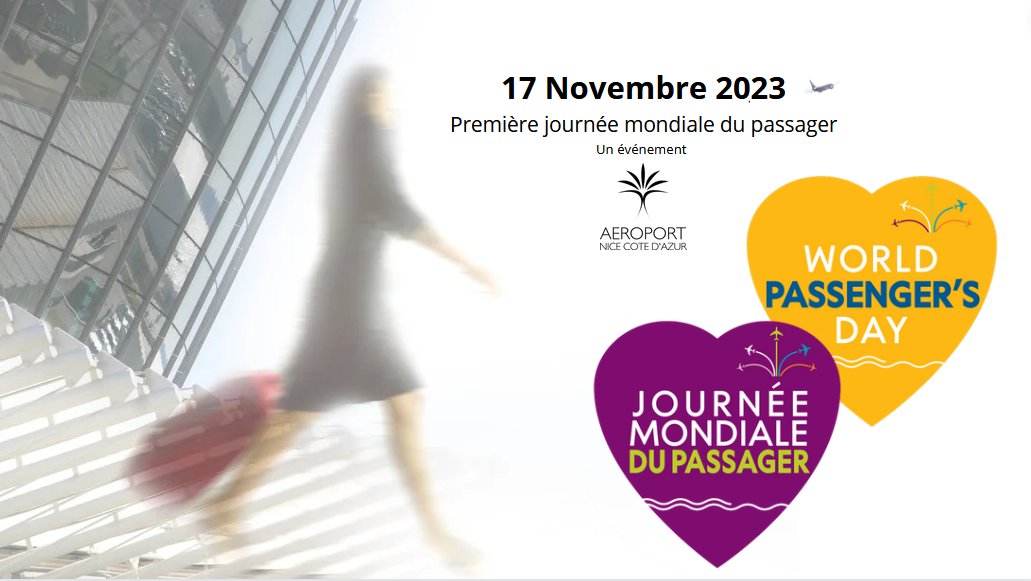 <a href="/AeroportNice/">Aéroport de Nice</a> launches #WorldPassengerDay. An initiative to honour passengers. It's an opportunity for the airport and its partners to thank passengers with special gestures that reflect the values that drive them. Surprises are planned throughout the day.