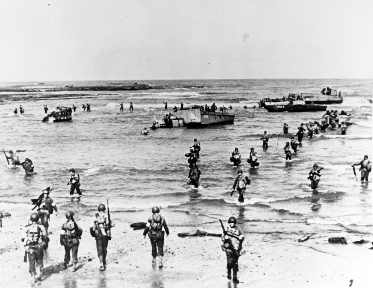 NationalMallNPS's tweet photo. The first test of U.S. troops in the Atlantic Theater of World War II, Operation Torch - the Allied invasion of North Africa – began #OTD in 1942. Over 100,000 Allied troops came ashore or dropped by parachutes in waves, an important step toward defeating Nazi Germany. https://t.co/UCxbMS8PVw