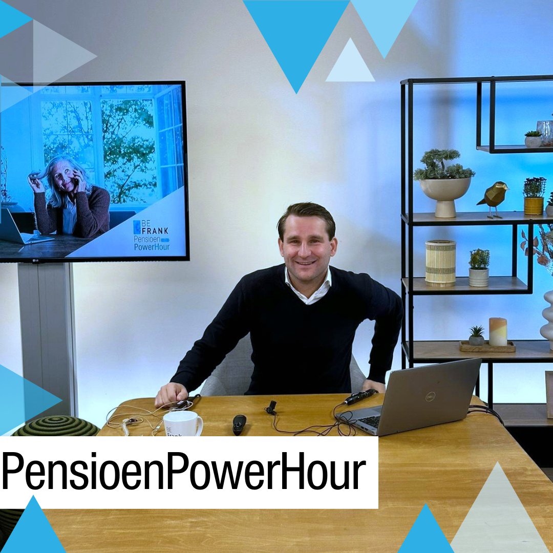 De Pensioen3daagse is weer begonnen. Wij organiseerden daarom vandaag het PensioenPowerHour-webinar over de weg naar je pensioen. Onze pensioenconsultant Joost nam hen mee in de stappen op weg naar je pensioen. De eerste editie is een feit! #Pensioen3daagse #BeFrank #pensioen