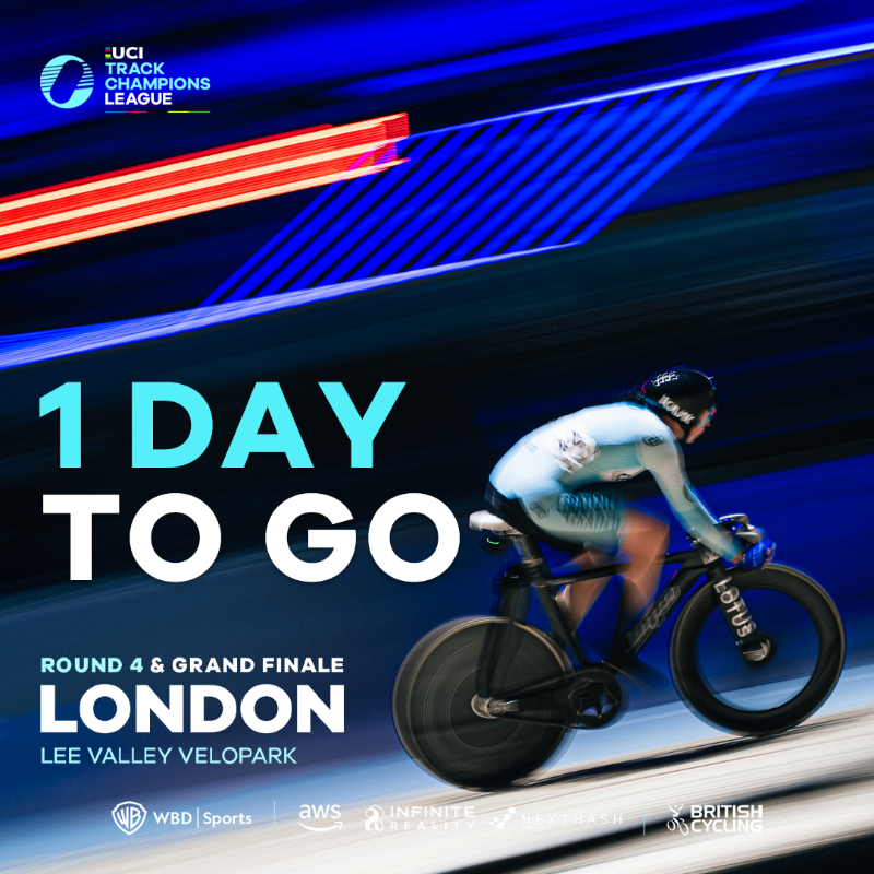 UCITCL's tweet photo. 💨 𝘾𝙖𝙩𝙘𝙝 𝙆𝙖𝙩𝙞𝙚 𝙞𝙛 𝙮𝙤𝙪 𝙘𝙖𝙣 💨

Only one day to go until the #UCITCL takes over London 🇬🇧

@BritishCycling | @_katiearchibald