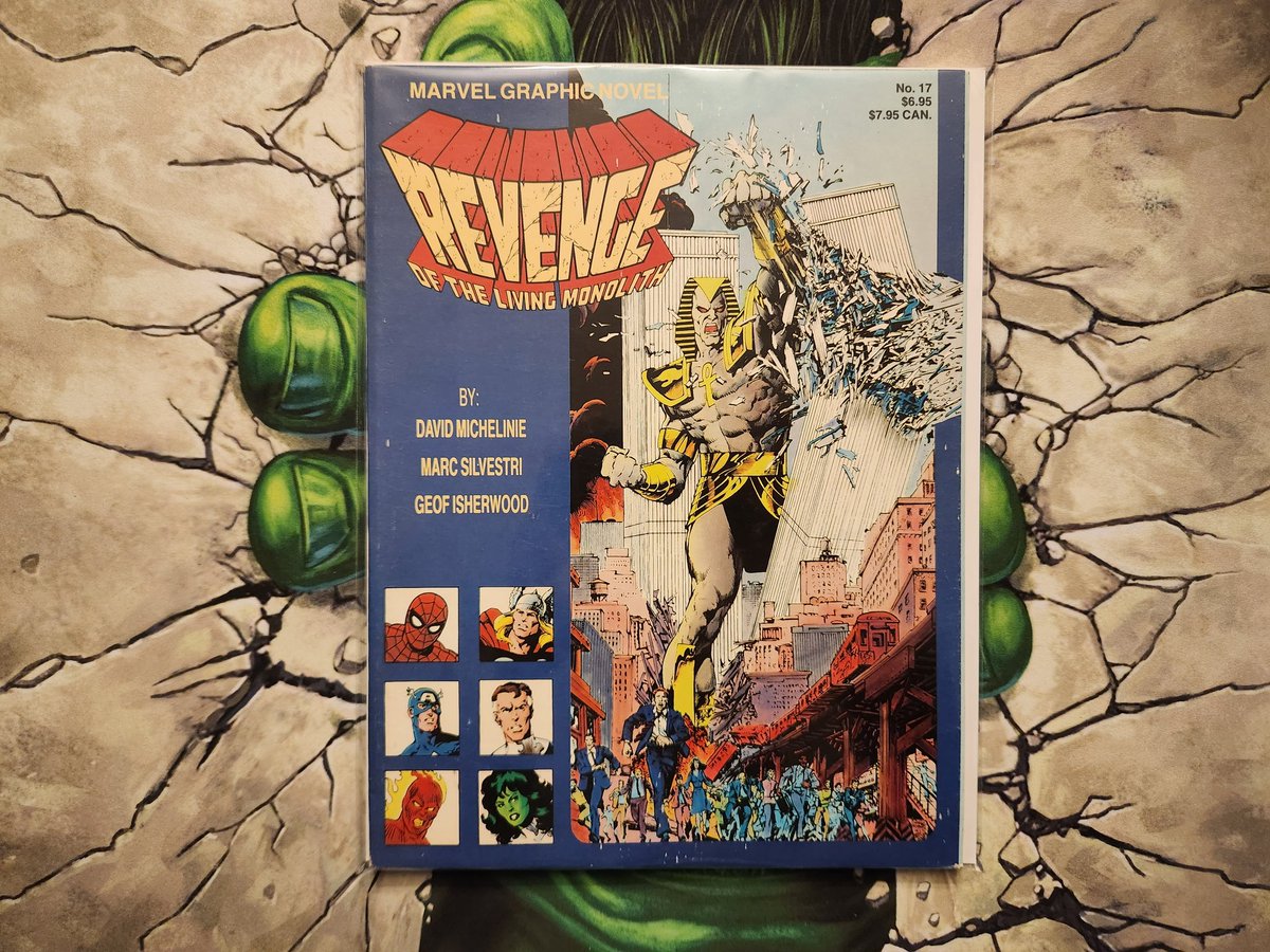 Marvel Graphic Novel #17. Revenge of the living monolith.  1st print. An 80-cent pick-up.

#MarvelComics
#OldComicBookDay
#Avengers
#MarcSilvestri
#DavidMicheline
#GeofIsherwood