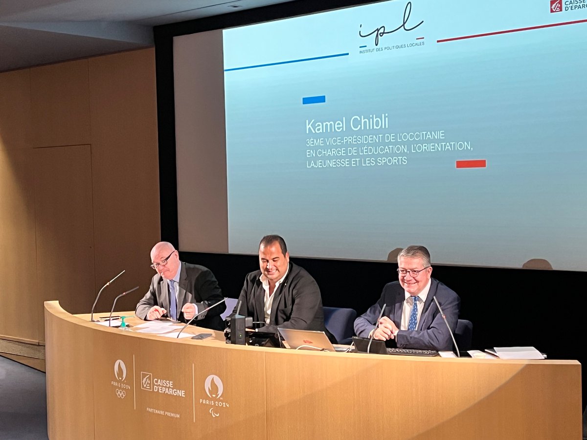 Le vice-président de la région <a href="/Occitanie/">Région Occitanie</a> <a href="/kamelchibli/">Chibli Kamel</a> intervient pour présenter l’accompagnement des clubs sportifs en tant qu’acteurs du territoire