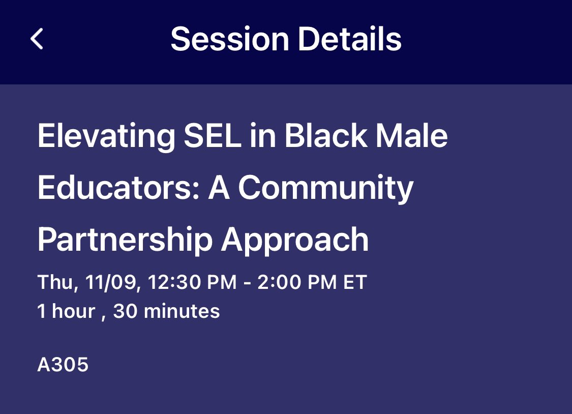 #SELExchange 94% Retention of Black Male Educators. Learn our not so secret approach! Find us in the conference app. Type “Black Male Educators” in the search bar. Join us on Thursday at 12:30pm. #bmestalk