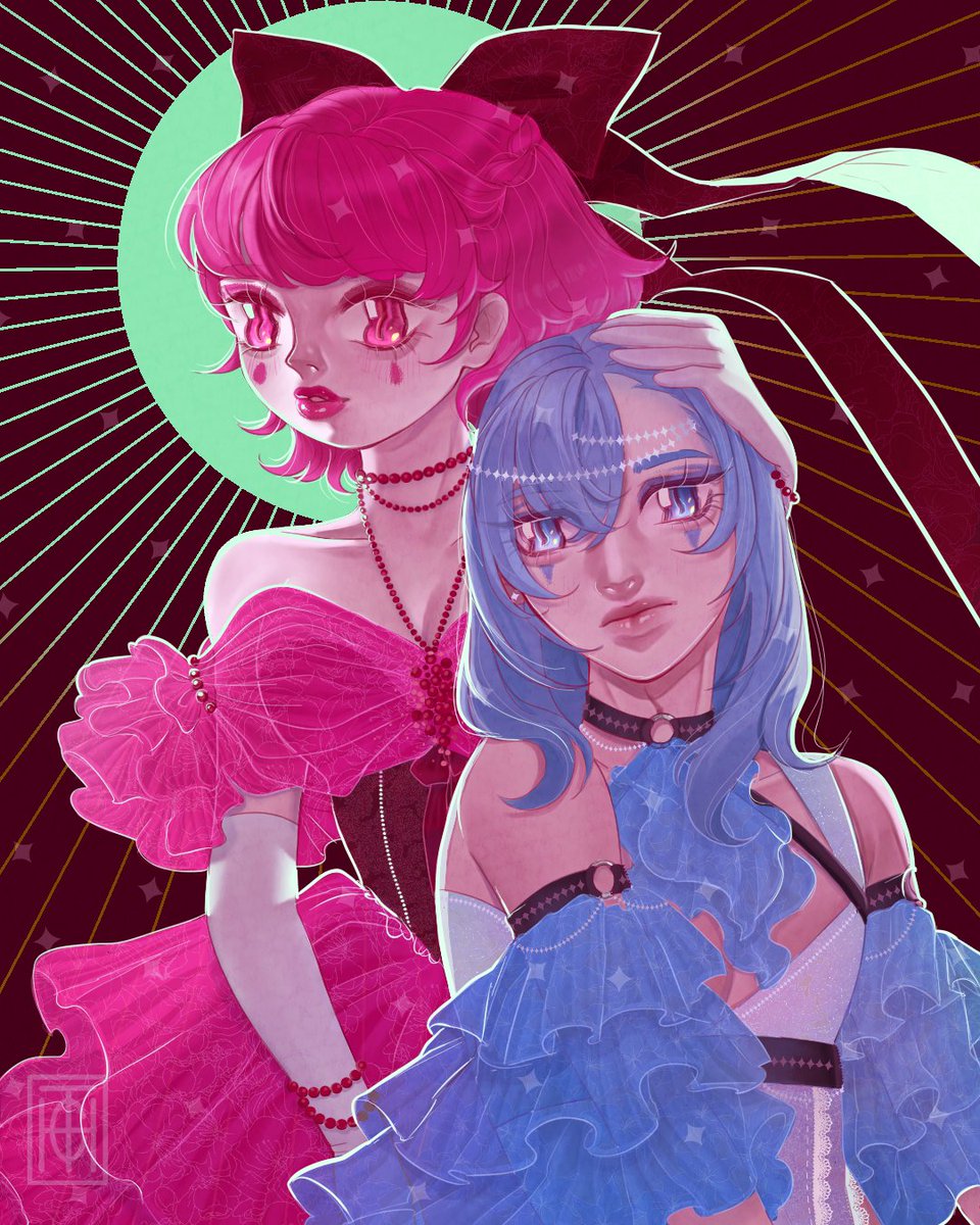 Cratoha's tweet photo. "Simul"

-You are like me and I'm like you-

This has been finished with this illustration for so long. I forgot to post so here it is now ❤️ I'm reusing my OC's in my previous comic https://t.co/zoL3Uu3xjD