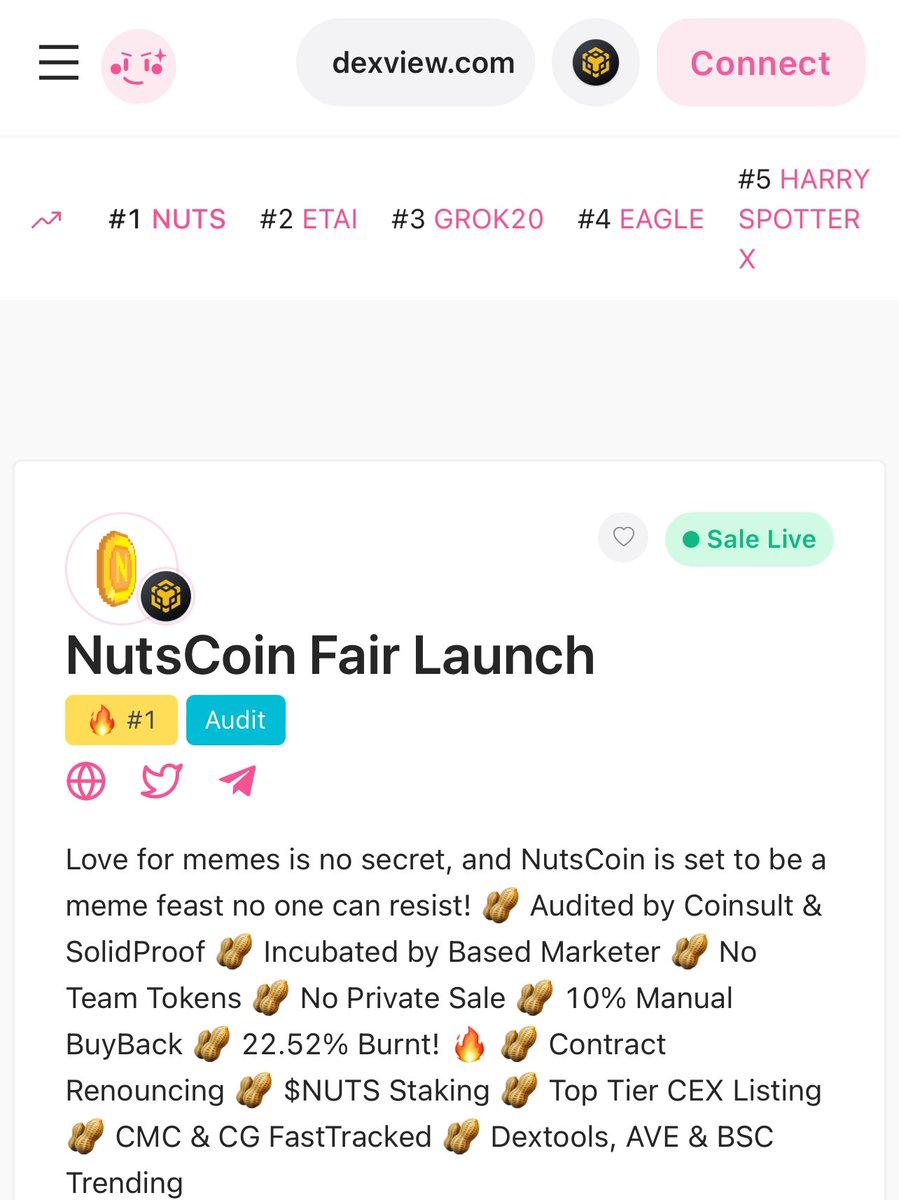 TheNutsCoin's tweet photo. Currently trending at #1 NutsCoin will go Nuts! 🔥🔥🔥 don’t fade! 

https://t.co/K8N237hiw6 https://t.co/sn2M2irZbi
