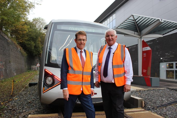 UK_Tram_'s tweet photo. 🚋 Successful test run for Coventry #VeryLightRail project at the Very Light Rail National Innovation Centre (VLRNIC). 

Battery-powered vehicle and revolutionary track system offer cities a cost-effective and rapid #tram system solution. Well done to the collaborative efforts of #WestMidlands organisations: https://t.co/GtZ2Femb88

#innovationnews #publictransport #lightrail @coventrycc @TransportForWM