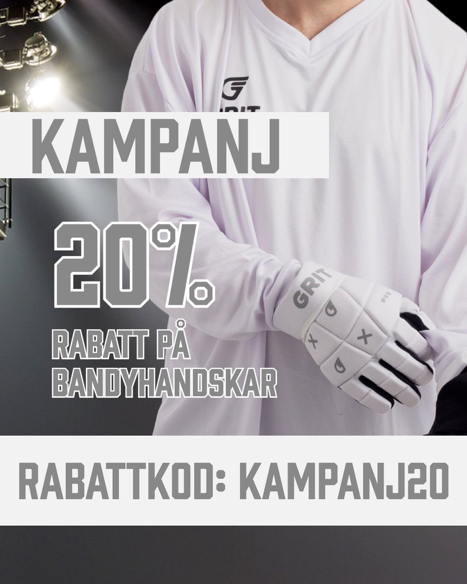 💥 20% på alla bandyhandskar fram till söndag 

Ange rabattkod: kampanj20

👉🏼 gritbandy.se