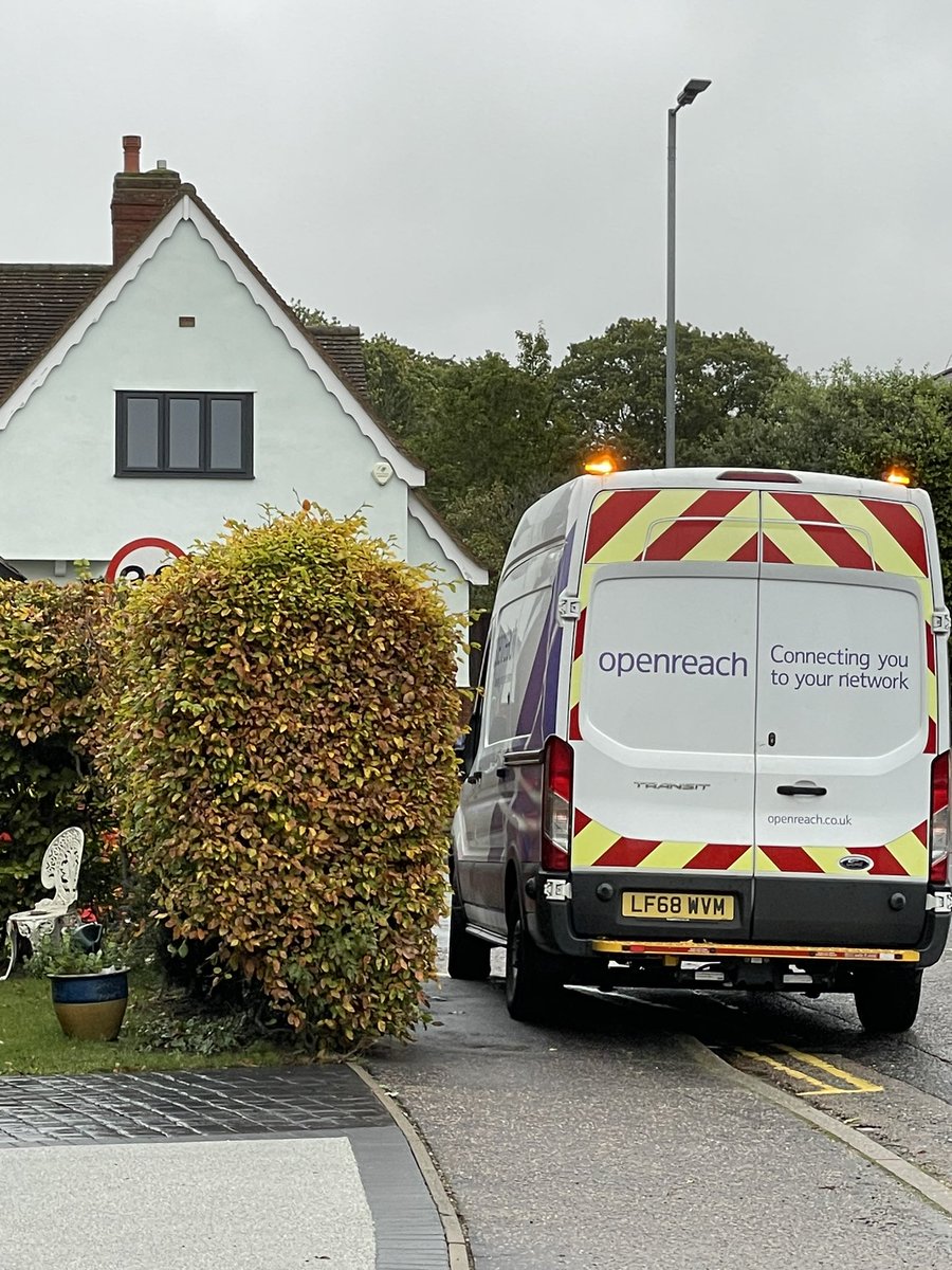 andysmith113's tweet photo. @BTCare Is this kind of parking acceptable? Fine for disabled people and pushchairs to have to go out of their way but not for your engineer to park a little further down the road without blocking a pavement? https://t.co/WJFNj9RLre