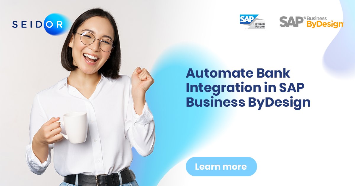 SeidorUSA's tweet image. With SAP Business ByDesign, we can automate bank integration. 

This process includes two features ⬇️

✅ Automating bank statements
✅ Automating bank payments

Learn more ⬇️

bit.ly/498mWVJ

#SAPBusinessByDesign #BankIntegration #Finance #Automation #SAP