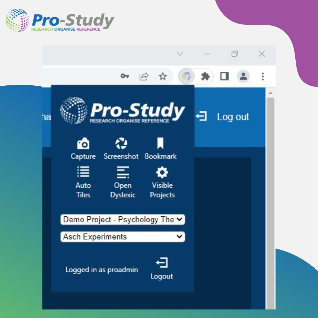 ProStudyUK's tweet image. Students can add easily the Pro-Study extension to their browser, resulting in them being able to quickly capture, store, bookmark, and categorise information in just a few clicks without having to move out of the tab or window! 

#EdTech #ATForStudents #ResearchTool