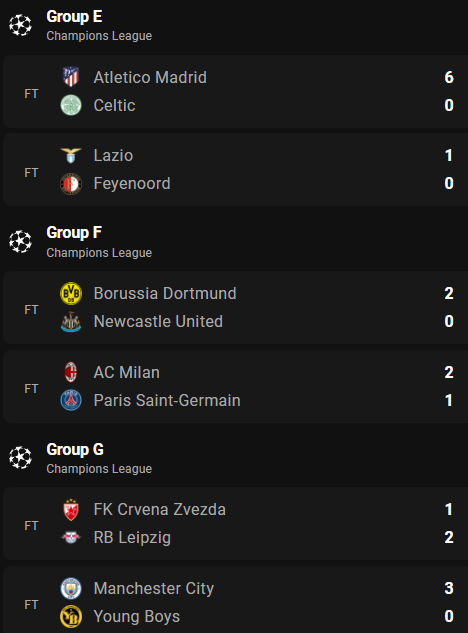 Voici les résultats des matches de mardi.      

On vous attend sur Bet4fun pour pronostiquer les matches de football juste pour le fun.  C'est 100% gratuit 👍       

Télécharger l'App sur      
IOS: apps.apple.com/fr/app/bet4fun…
Android: play.google.com/store/apps/det…