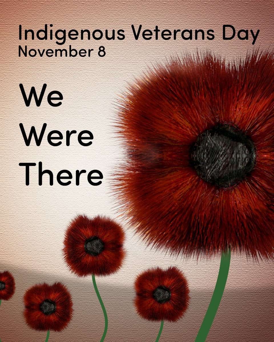 Today is National Indigenous Veterans Day. We honour and remember the Indigenous people who served in combat, and those who continue to serve this country. We thank them for the freedom we enjoy. #nationalindigenousveteransday