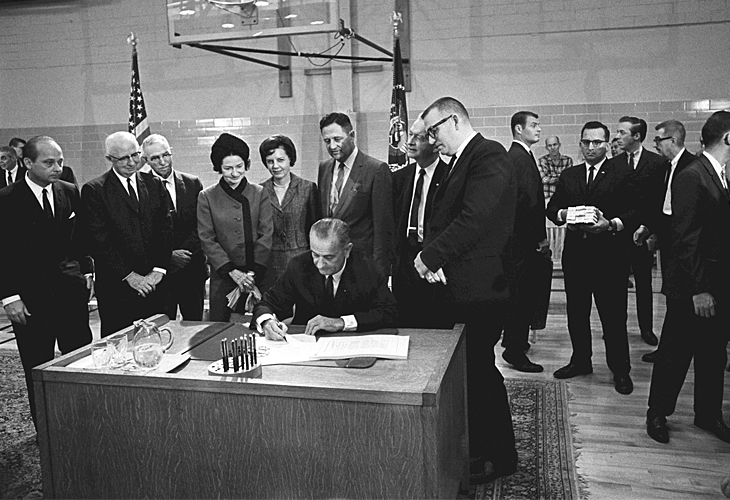 On November 8, 1965, President Lyndon Johnson signed the Higher Education Act into law at <a href="/txst/">Texas State University</a>, his alma mater. 

58 years later, the HEA has opened doors to higher education for so many, expanding financial aid for students pursuing college &amp; postsecondary studies.
