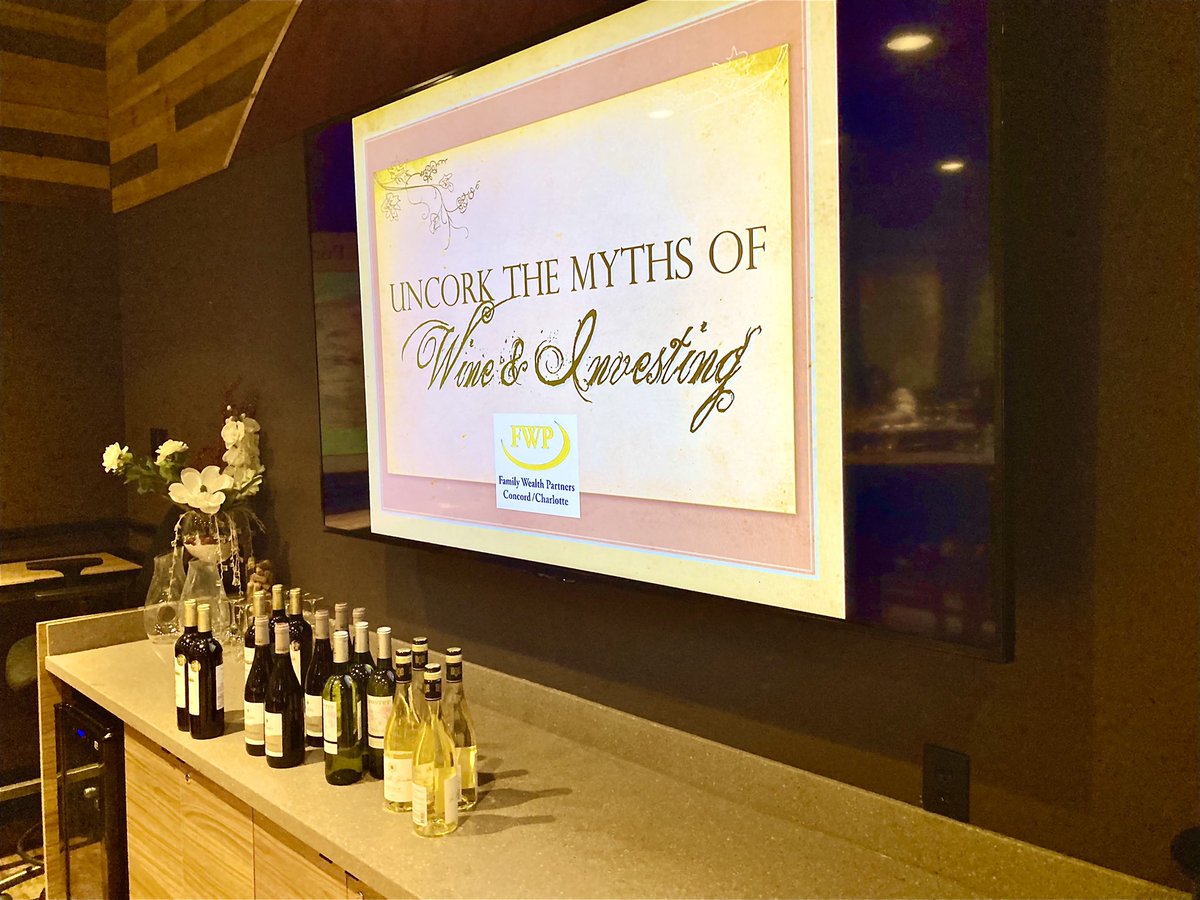 FWPConcordNC's tweet photo. Great time Uncorking Myths of Wine &amp; Investing w/ a nice wine tasting last night @TotalWine  Concord Mills, Concord, NC https://t.co/KyT3NBBZce